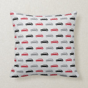 Coussin Mini tonneliers sur l'aller - rouge et noir -