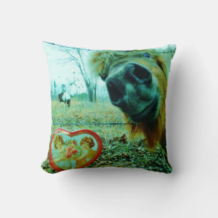 Coussin Miniature cheval Brown Valentine Heart