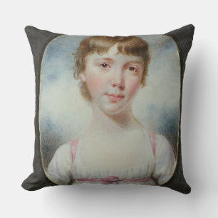 Coussin Miniature d'une jeune fille