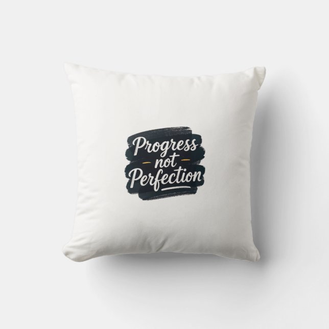 Coussin Minimalist Digital Graphic with White Cursive "Pro (Recto)