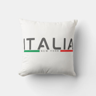 Coussin Minimalist Italy Flag New York italian 