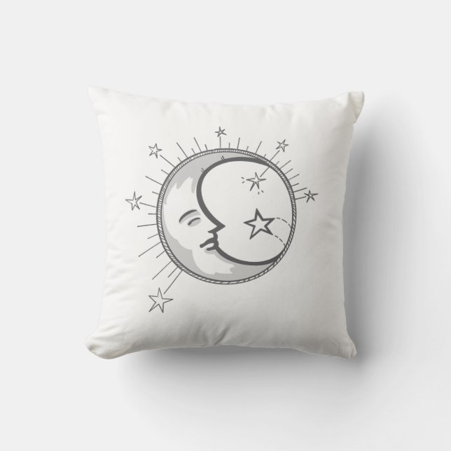 Coussin Minimalist Moon (Recto)