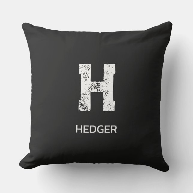 COUSSIN MINIMALIST WHITE ONE LETTER MONOGRAM NAME BLACK  (Recto)