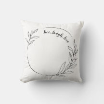 Coussin minimaliste à jeter