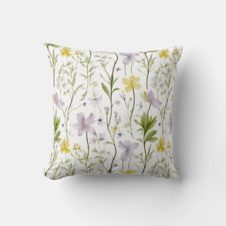 Coussin Minimaliste botanique délicat