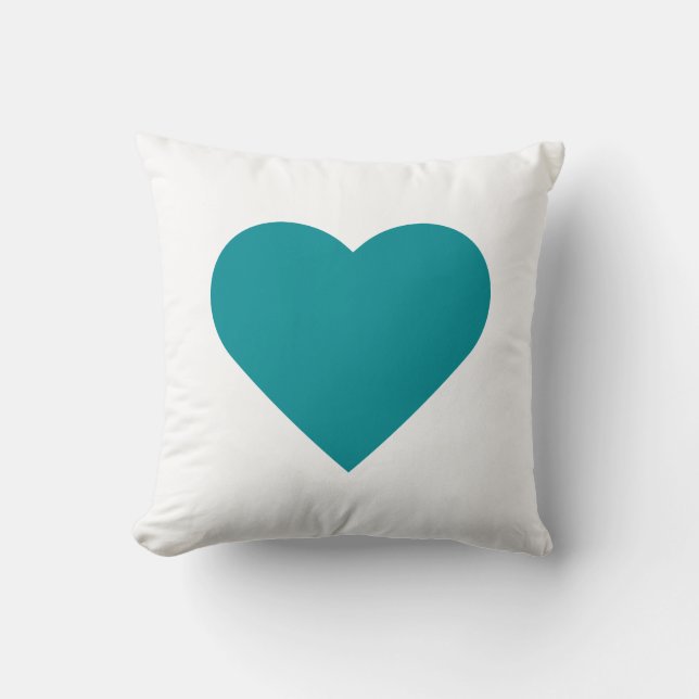 Coussin Minimaliste de Hérat turquoise (Recto)