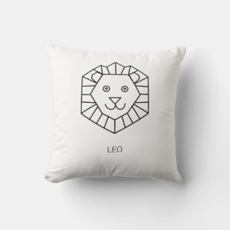 Coussin Minimaliste Mignon Lion Géométrique Nurserie avec