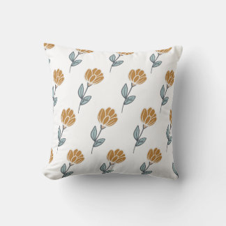 Coussin Minimaliste Moderne Botanique de Sauge Côtière et