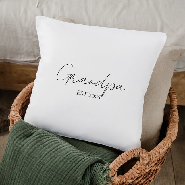Coussin Minimaliste Papy EST 2025 | Nouveau  (Créateur téléchargé)