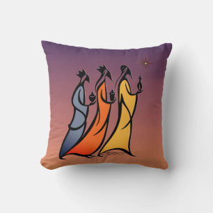 Coussin Minimaliste Trois Sages