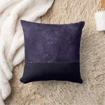 Minuit Indigo Romance | Satiny Grunge Damask
