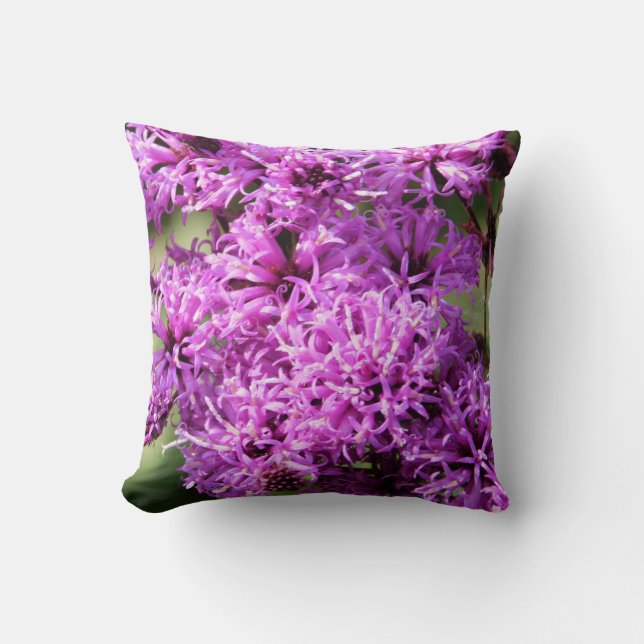 Coussin Minuscules Fleurs Sauvages Violettes (Recto)