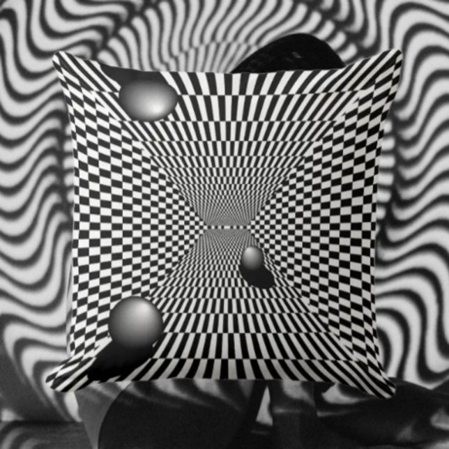 Coussin Mirage monochrome (Créateur téléchargé)