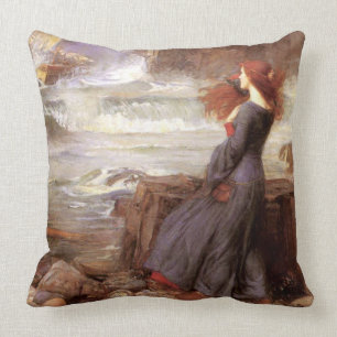 Coussin Miranda — La tempête de John William Waterhouse