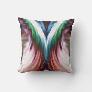 Coussin Miroir à neige dorée arc-en-ciel