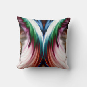 Coussin Miroir à neige dorée arc-en-ciel