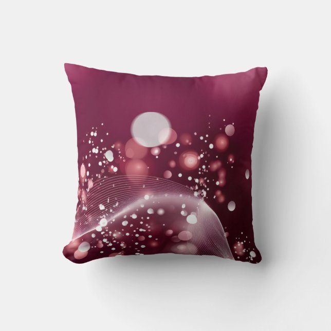 Coussin Miroir compact Design élégant rose et blanc (Recto)