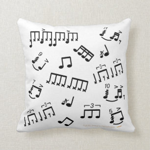 Coussin Mise en tambour des cannelures de notes de