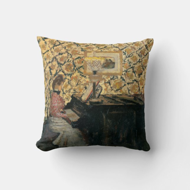 Coussin Misia au piano (Recto)