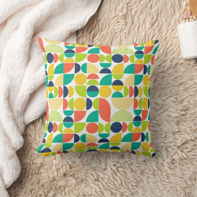 Coussin MiSiècle Moderne Vintage Art Abstrait (Couverture)