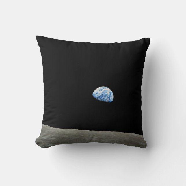 Coussin Mission Earthrise de lune de la NASA d'Apollo 8 (Recto)
