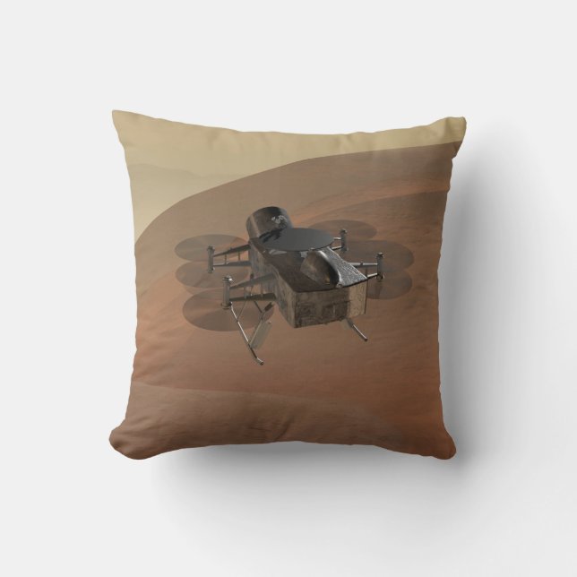 Coussin Mission libellule à Titan (Recto)