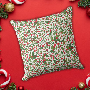 Coussin Mistletoe et Berries Noël