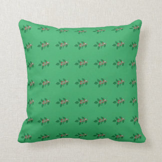 Coussin mistletoe mint green design by Alyvia Christmas