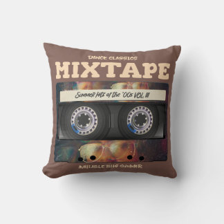 Coussin Mixtape de Classiques de Danse Tubes de l'Été des
