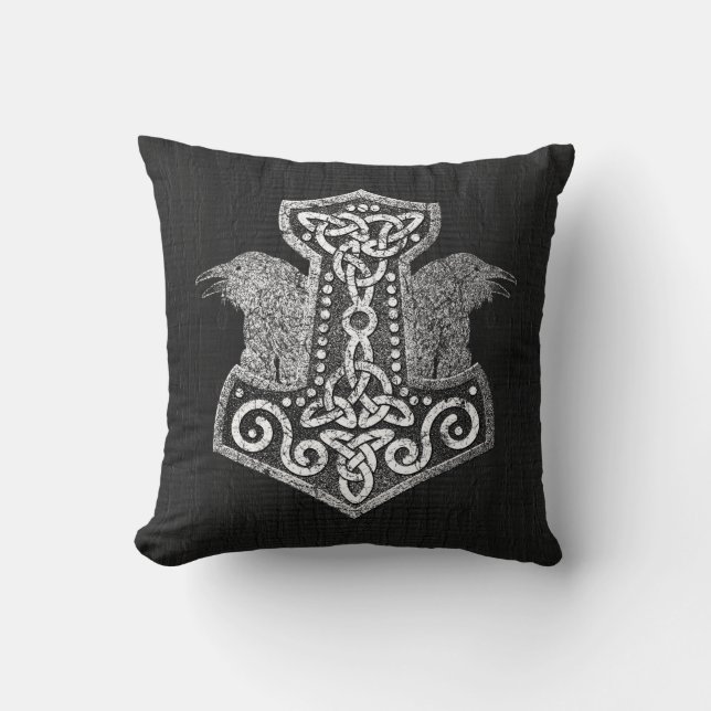 Coussin Mjolnir - le marteau du Thor (Recto)