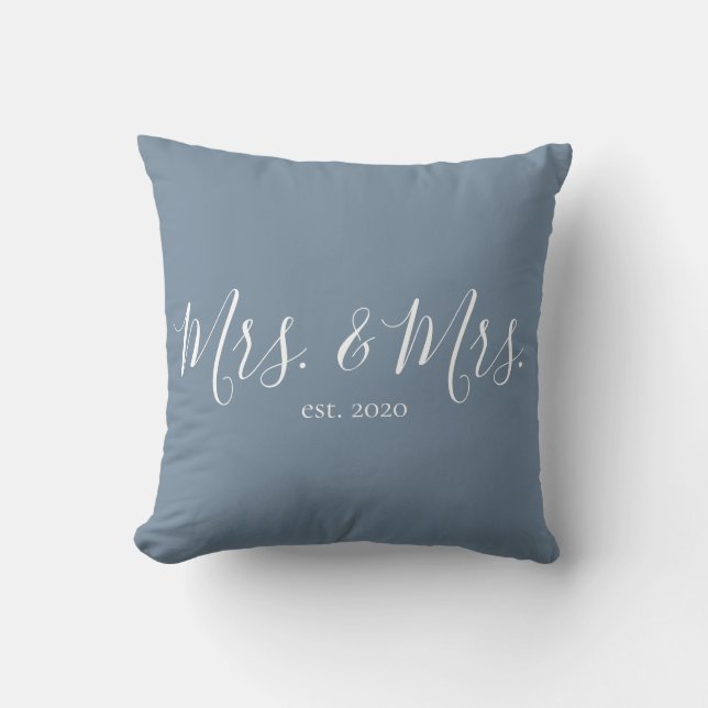 Coussin Mme. & Mme Throw Pillow pour l'anniversaire des je (Recto)