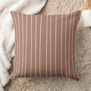 Coussin Mocha Mousse Abstraite ligne de gribouillis à main