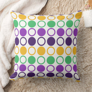 Coussin Mod Mardi Gras Points