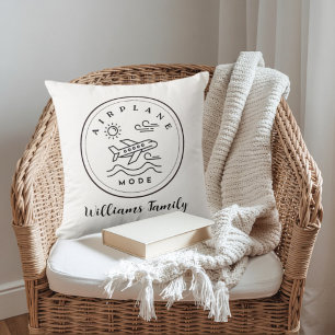 Coussin Mode Avion Voyage Décor Aviation