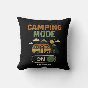 Coussin Mode Camping Sur Funny Nature Lover Camper Cadeau