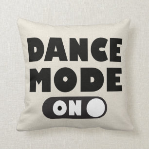 Coussin Mode Danse Sur Citation Dansante Tan / Grey