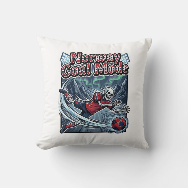 Coussin Mode de but de Norvège Skeleton Striker Nations St (Recto)