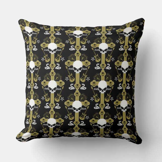 Coussin Mode Goth Rock (Recto)