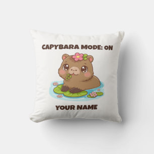 Coussin Mode Personnalisé Mignon Capybara Kawaii