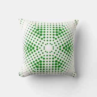 Coussin Mode Pois verte Retro Motif Art Design