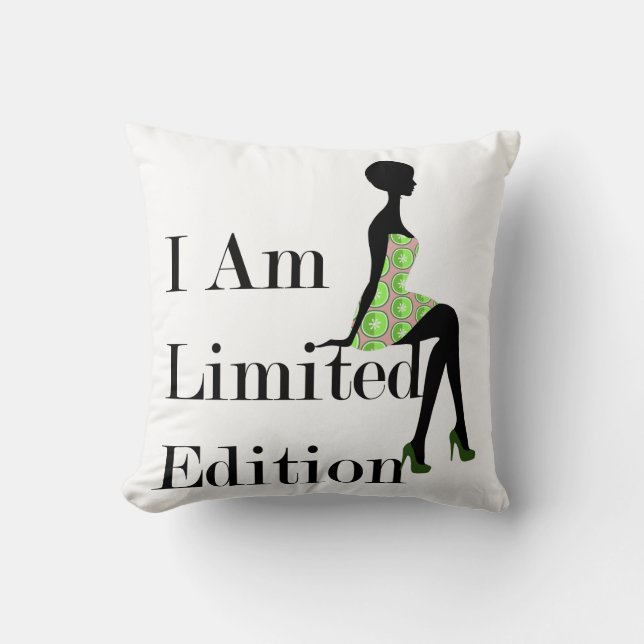 Coussin Mode Silhouette I Am Limited Edition Citation (Recto)