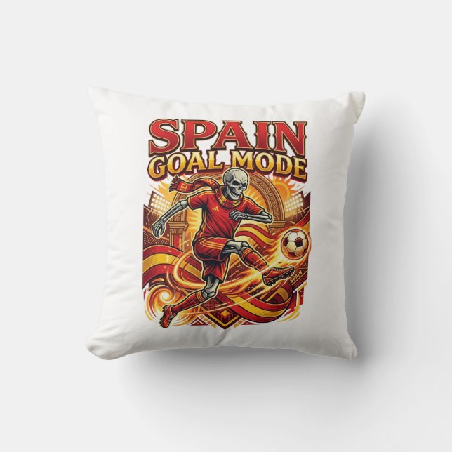 Coussin Mode squelette de but de l'Espagne frappeur de nat (Recto)