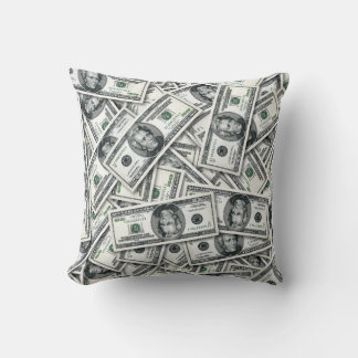Coussin Modèle de billet de vingt dollars