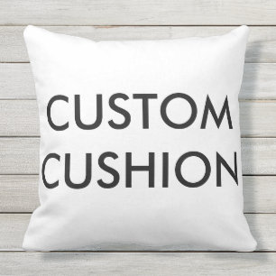 Coussin Modèle de blanc de carreau personnalisé par