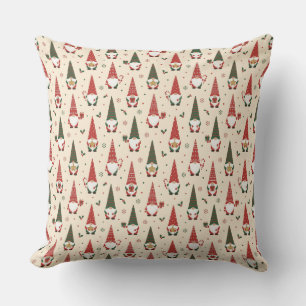 Coussin Modèle de fête de gnome de Noël