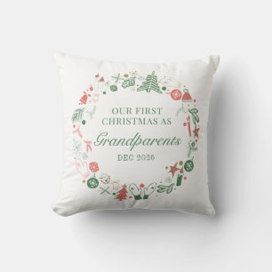 Coussin Modèle de gants pour sapin de Noël pour grands-par