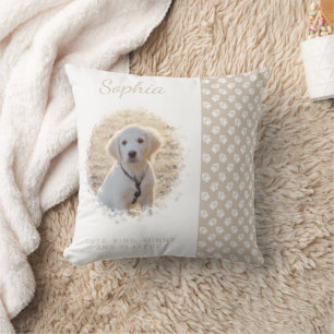 Coussin Modèle de photo de compagnie personnalisé sur fond