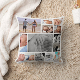 Coussin Modèle de photo personnalisé unique