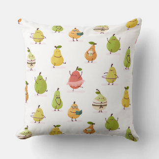 Coussin Modèle de poires amusantes pour enfants