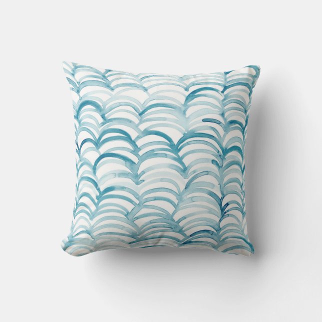 Coussin Modèle de style japonais Vague bleueIllustration (Recto)